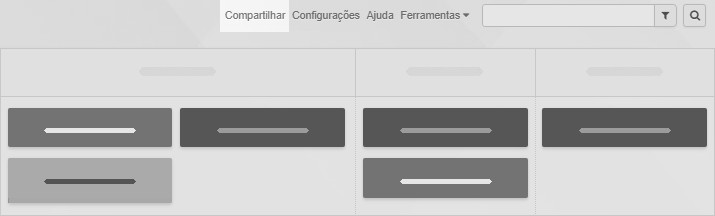 O link para compartilhar em um quadro do Kanban Tool The on-board share link