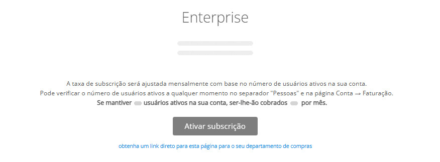 Copie um link direto de assinatura para um membro da sua equipe de compras