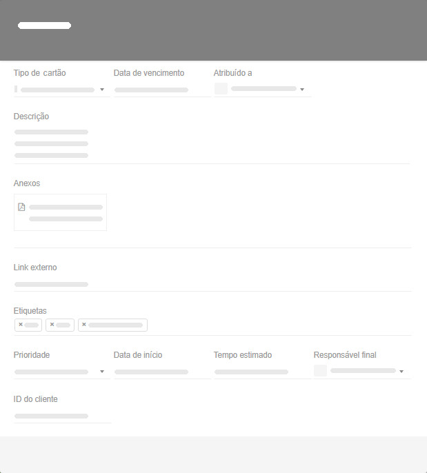 Personalizar modelo de cartão - exemplo A
