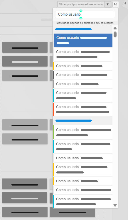 Pesquisar uma frase em todos os quadros