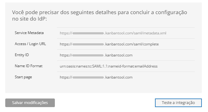 Testando o SSO com SAML Testando o SSO com SAML