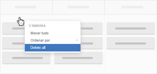 Excluindo todas as tarefas com um script das Ferramentas do Desenvolvedores