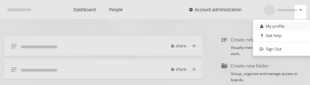 Accessing My profile Accessing My profile