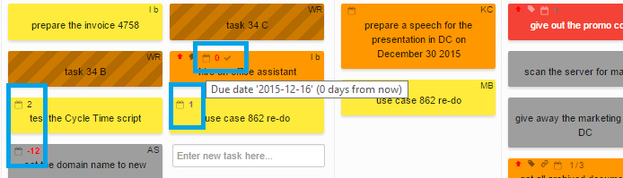 Due Dates Visible on Closed Cards