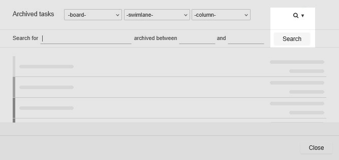 Searching through the task archive