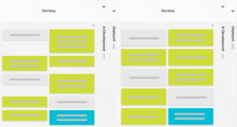 The Fixed Card Heights script in action