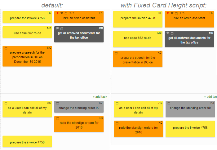 Fixed Card Height Script Fixed Card Height Script