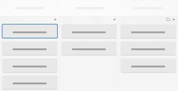 Use SHIFT and arrows to select tasks from above, left, right or below