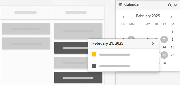 The Calendar Widget power-up