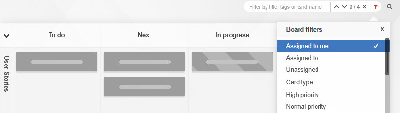 Filtering the board by Assigned to me