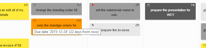 Getting a Quick View of the Due Date Kanban Card Due Date
