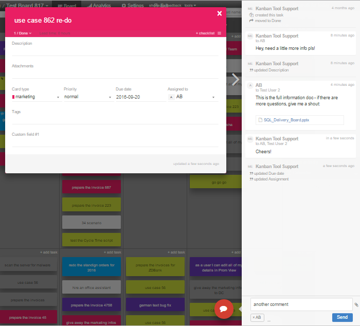 Kanban Tool Comments Kanban Tool Comments