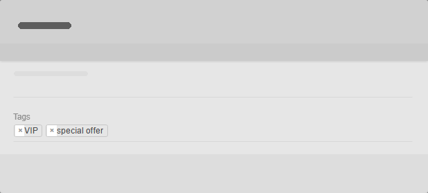Removing a tag from a card by clicking on the X