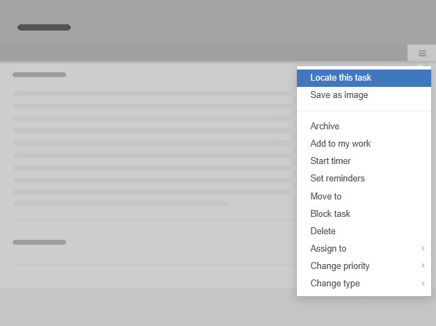 The Locate this task option