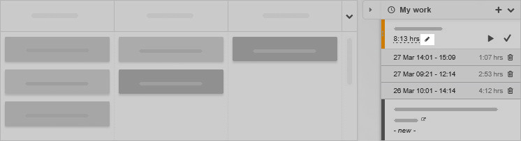 Show time entries for timer total