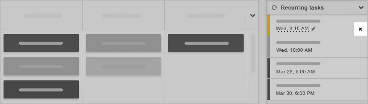 Cancelling a recurring task
