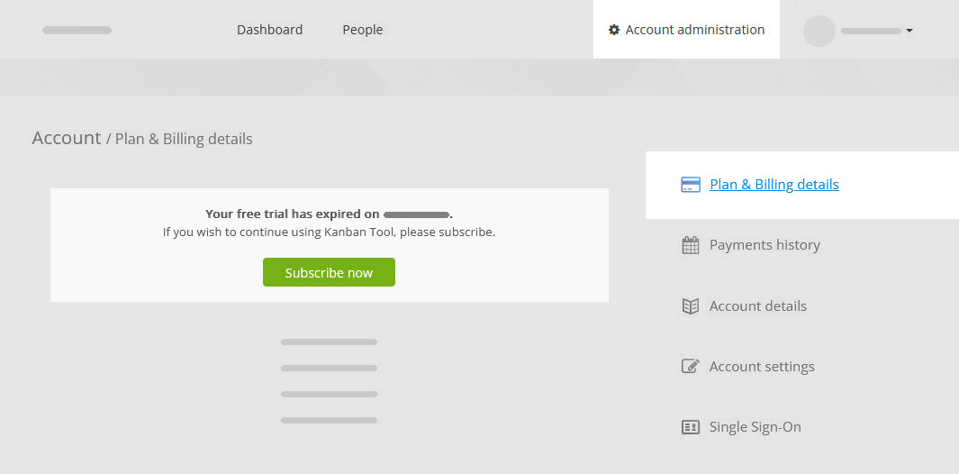 Start a Kanban Tool subscription Starting a Kanban Tool subscription