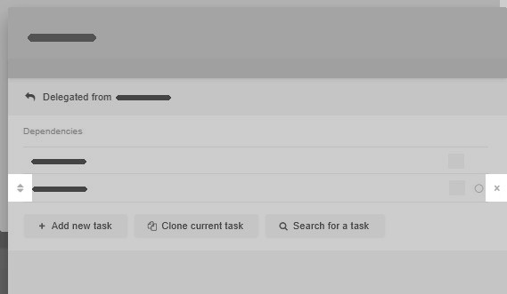 Reordering and cancelling dependencies