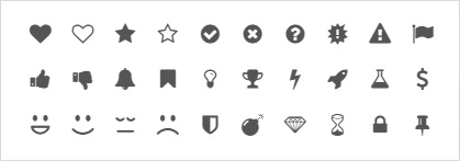 Kanban Tool Card Icons to choose from