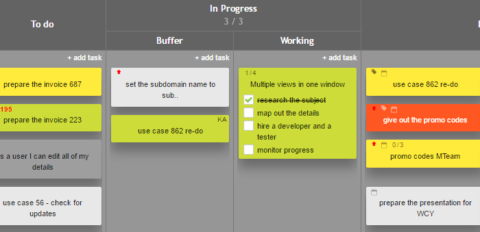 Interactive Checklist on Kanban card