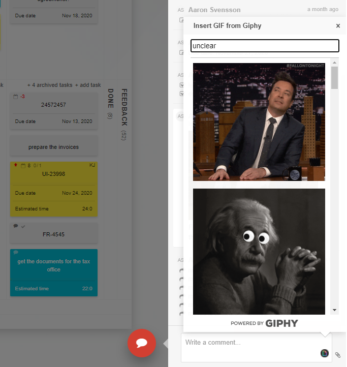Using the Giphy Power-Up