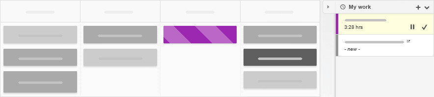Tracked time on task in My work view